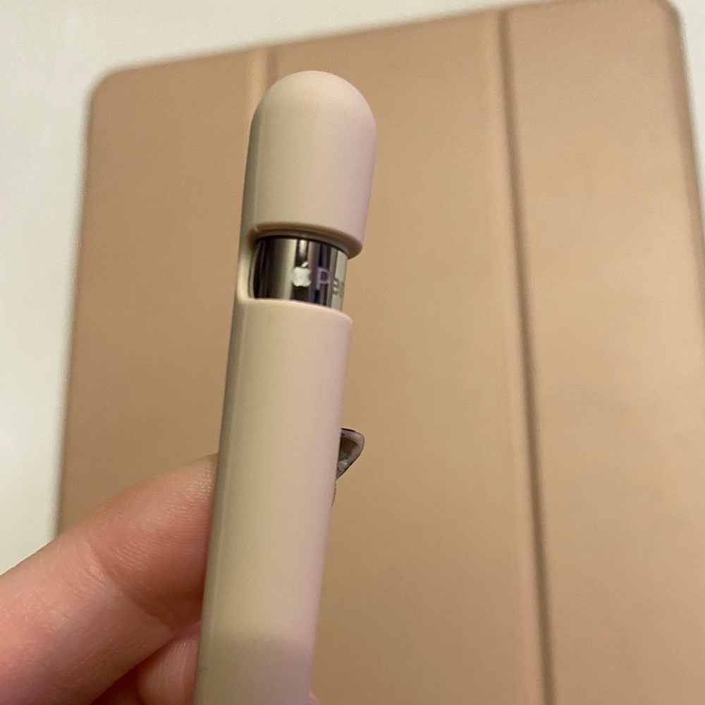 Apple Pencil gen 1 with sleeve and nib cover